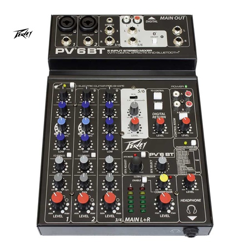 [PEAVEY] Consola de 6 Canales
