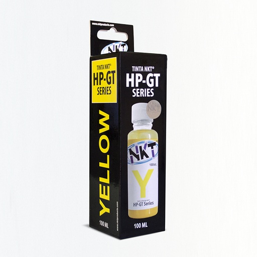 [HP] TINTA NKT YELLOW PARA HP 100ML SERIE ¨GT ¨